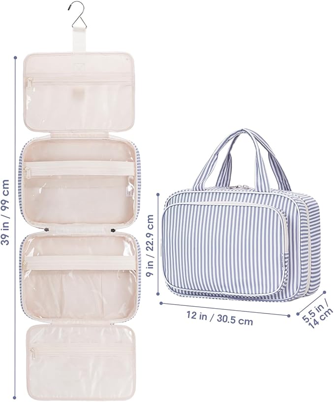 Narwey Striped Travel Toiletry Bag - Image 9