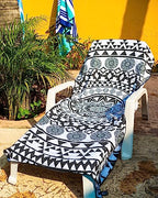 Microfiber Beach Towel (Black Angel / Extra Large 78x35")