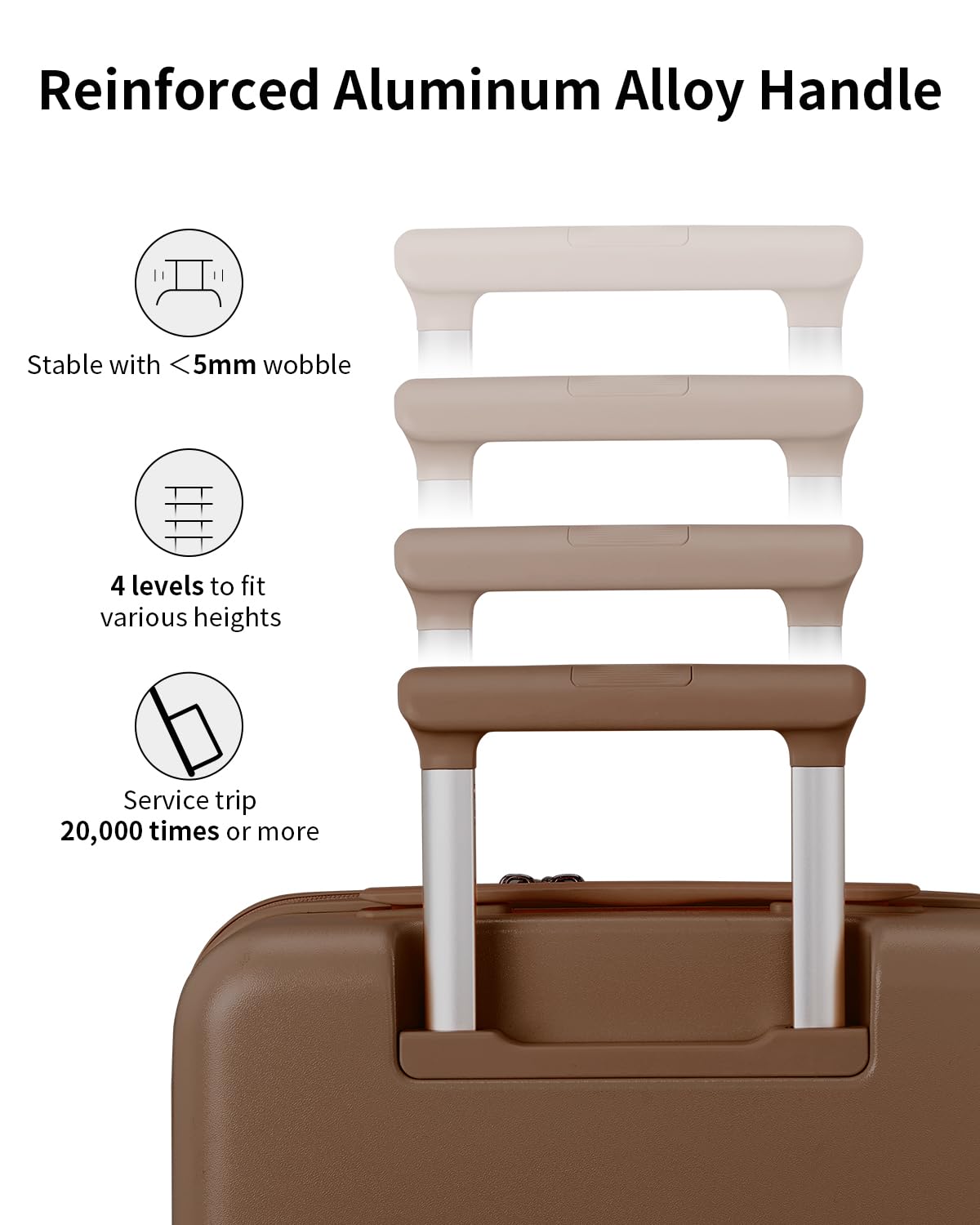 Expandable Top Opening 28 Inch Checked Luggage with Spinner Wheels (Chocolate Brown / 28-Inch Checked-Large)