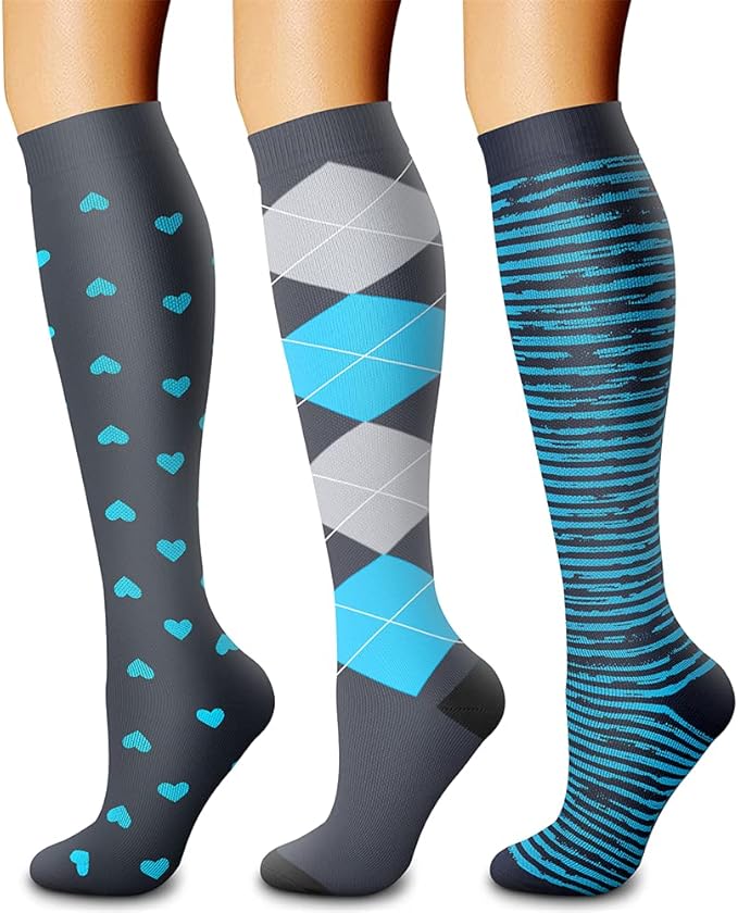 CHARMKING Compression Socks for Women & Men Circulation 15-20 mmHg is Best by CHARMKING