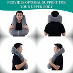 Travel Pillow Upgraded Version of Aircraft Travel Neck Pillow - Image 2