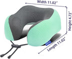 napfun Neck Pillow for Traveling, Upgraded Travel Neck Pillow for Airplane 100% - Image 5