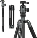 Fotopro 68" Camera Tripod for DSLR, Heavy Duty Compact Travel Tripod by Fotopro