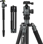 Fotopro 68" Camera Tripod for DSLR, Heavy Duty Compact Travel Tripod by Fotopro