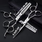 6/7/7.5/8/9-inch professional hair clipper set, stainless steel sharp hair clippers, hairdresser specific scissors