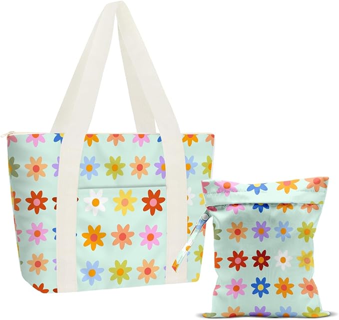 Beach Bags Wet Bag for Swimsuit Tote Bag for Friends Travel Gifts, Aloha Bags by zcyxuuw