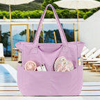 LEDAOU Beach Bag Waterproof Sandproof Women Tote Bag Pool Bag - Image 5