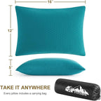 Ivellow Memory Foam Travel Pillow Compressible Camping Pillow - Image 4