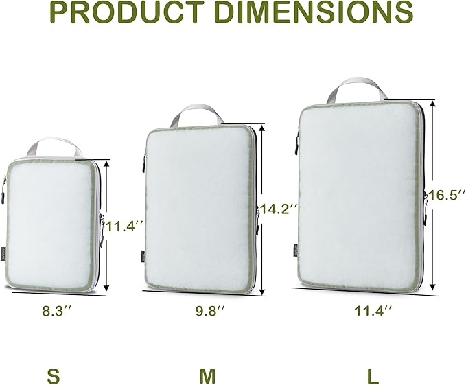 Cipway Mesh Compression Packing Cubes, Ultralight See Through Luggage Organizer - Image 5