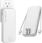 Portable Charger with Built in Cable and AC Wall Plug, USB C Power Bank by NUSYDDY