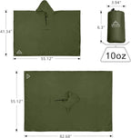 Coralrain Hooded Rain Poncho Lightweight Waterproof Unisex Raincoat Jacket - Image 6