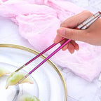 3 PCS Outdoor Flatware Set Fork Spoon Chopsticks/Travel Flatware Set - Image 6