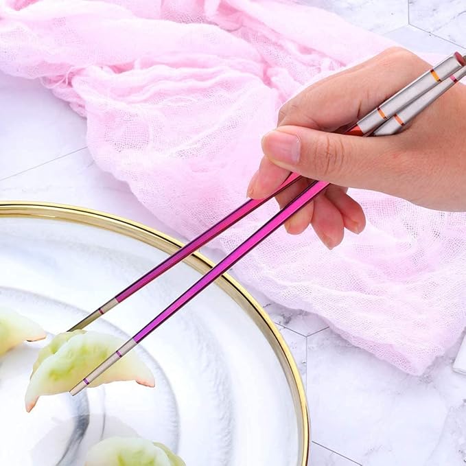 3 PCS Outdoor Flatware Set Fork Spoon Chopsticks/Travel Flatware Set - Image 6