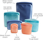 Stasher Premium Silicone Reusable Food Storage Bags, Starter Kit, Sea Spray - Image 5