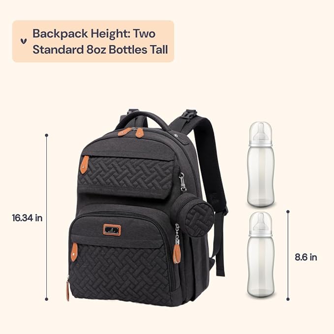 BabbleRoo Diaper Bag Backpack, Travel Backpack - Image 2