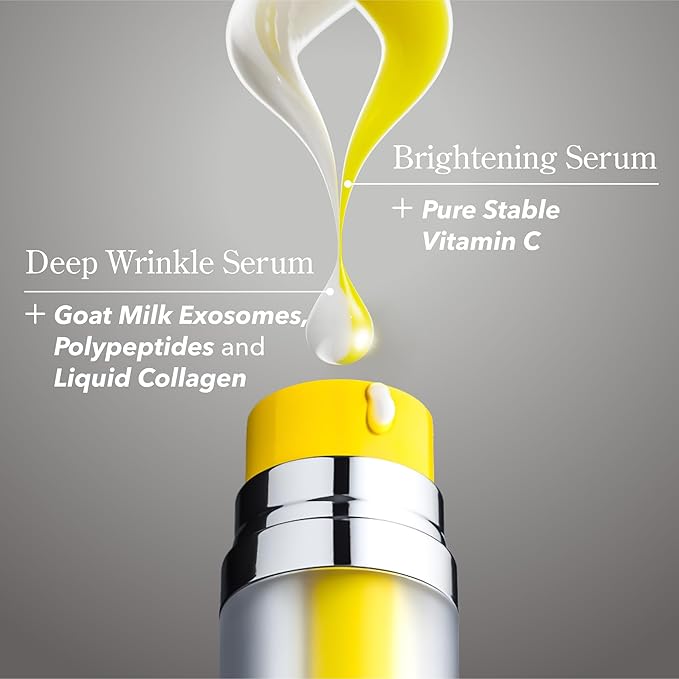 Beekman 1802 Milk RX Advanced Better Aging Wrinkle Serum – Collagen & Vitamin C Face Serum with Peptides & Goat Milk Exosomes, Retinol Alternative