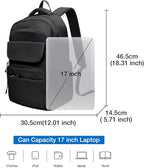 FOXLOVER Travel Laptop Backpack, Anti-Theft Slim Business Backpack, School - Image 4