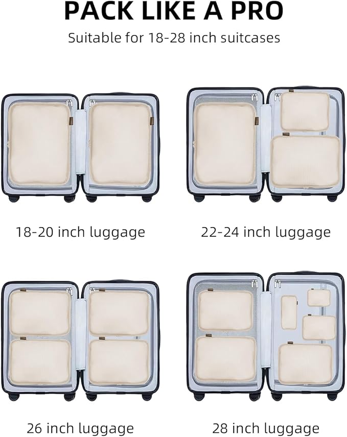 6 Set Compression Packing Cubes - Image 7