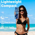 2 Pack Microfiber Lightweight Beach Towel Sand Free Quick Dry Absorbent Thin - Image 2