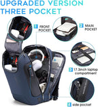 BANGE Mens Business Backpack for Work, Computer Backpacks for Laptops for 17.3 - Image 2