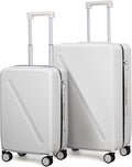 MILADA 2 Piece Luggage Sets, Hard Case Luggage set TSA Approved, Suitcase by MILADA