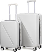 MILADA 2 Piece Luggage Sets, Hard Case Luggage set TSA Approved, Suitcase by MILADA