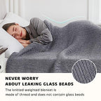 Knitted Weighted Blanket (26-magmatic Gray / 48" x 72" | 12lbs)
