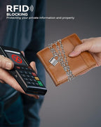 Swallowmall Mens Wallet Rfid Blocking Genuine Leather Bifold Wallets - Image 2