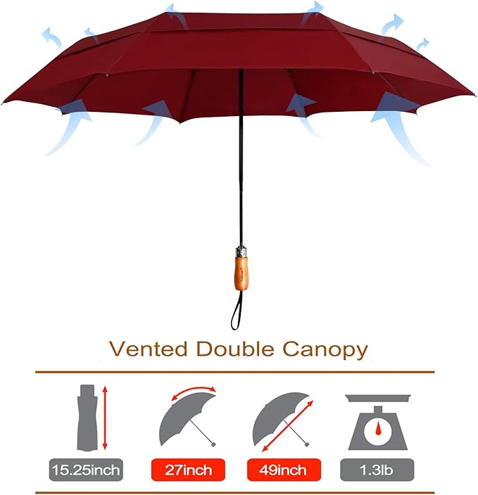 Lejorain Large Folding Golf Umbrella - Image 2