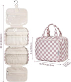 Narwey Hanging Toiletry Bag for Women Travel Makeup Bag Organizer Toiletries - Image 7