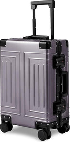 All Aluminum Magnesium Carry On Luggage，Cut from Whole Aluminum Sheet，22x14x9 by KANGSHILU