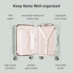 LEVEL8 Zipperless Carry On Luggage Airline Approved - Image 3