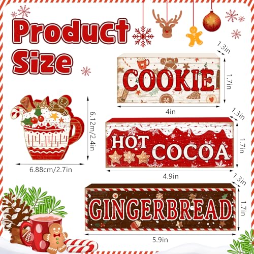 Tiered Tray Decor Set (Gingerbread Christmas)