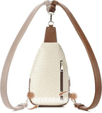 Telena Small Sling Bag for Women Leather Crossbody Fanny Packs Chest Bag for - Image 4