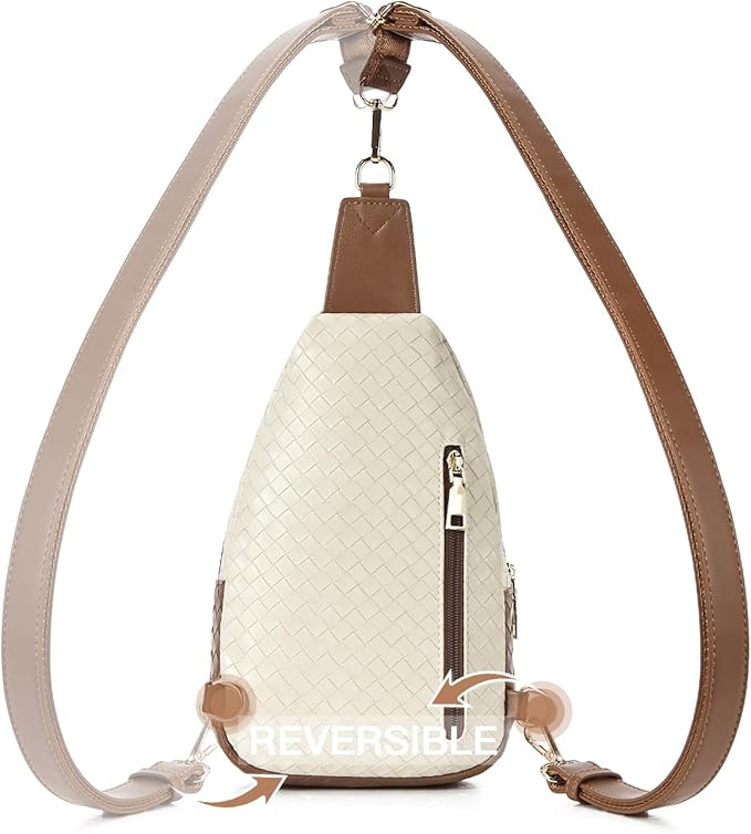 Telena Small Sling Bag for Women Leather Crossbody Fanny Packs Chest Bag for - Image 4