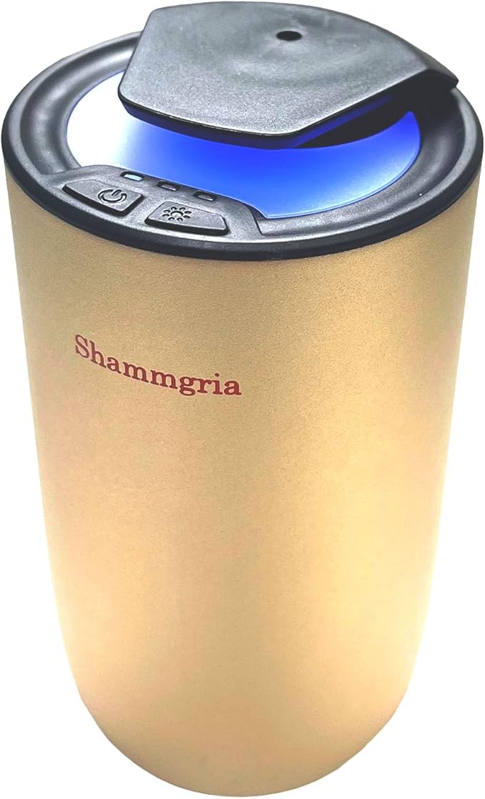 Air Oil Diffuser for Home Waterless Essential Oil Diffuser, Rechargeable USB Aromatherapy Scent Diffuser with LED Lights, Home Fragrance Diffuser for Room, Studio, Office, Bedroom-Champagne