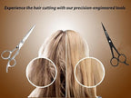 Promax Hair Cutting Scissors,6.5 Inch Hairdressing Scissor, Premium Stainless Steel Razor with Sharp Edge Blade & Salon Scissors, for Men, Women, Barber, Kids, Adults, Pets - 210-10235B