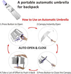 BAODINI Small UV Protection Travel Umbrella Compact - Image 5
