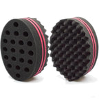 Hair Magic Twist Sponge: Two-Sided Dread Afro Coil Barber Tool for Curling and Waving Men's and Women's Long/Short Hair, 1 Pc