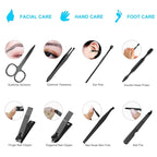 8 PCS Premium Manicure Set, AULLUA Nail Clippers, Professional Grooming Gift Kit - Image 5
