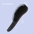Crave Naturals Glide Thru Detangling Brush For Natural, Curly, Straight, Wet or Dry Hair - Gentle Detangler Brush Styling Tool for Adults, Kids, Toddlers and Little Girls - 7.5 x 3 in, Pink