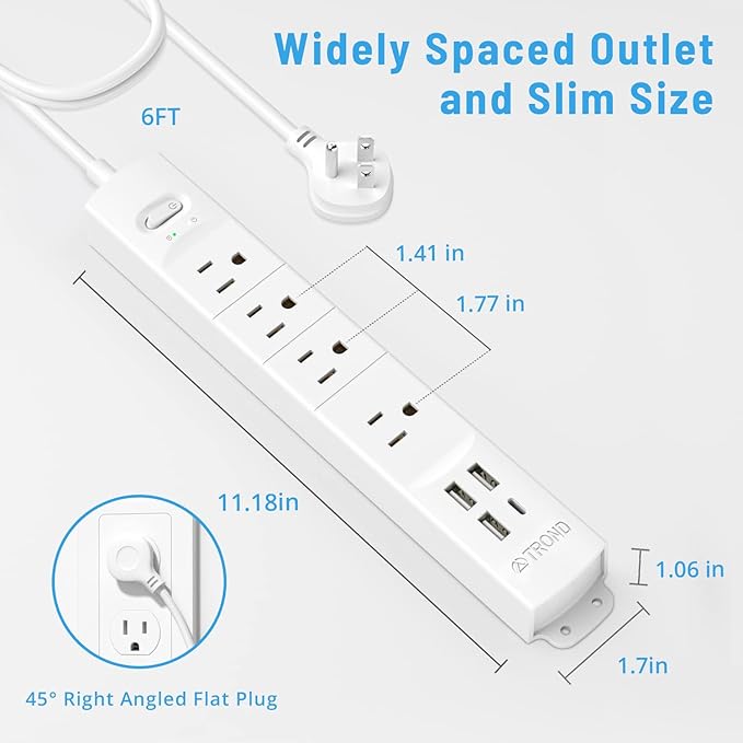 TROND Surge Protector Power Strip - Image 7