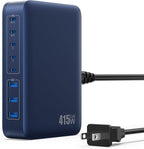 USB C Charger 415W USB C Charger Block, 8-Ports GaN IV Fast Charging Station Hub by Kioson