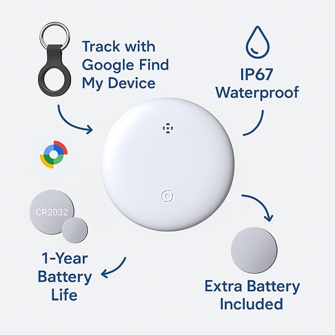 air Tags-4 Pack Android, Android Compatible Air Tracker Tag - Image 3