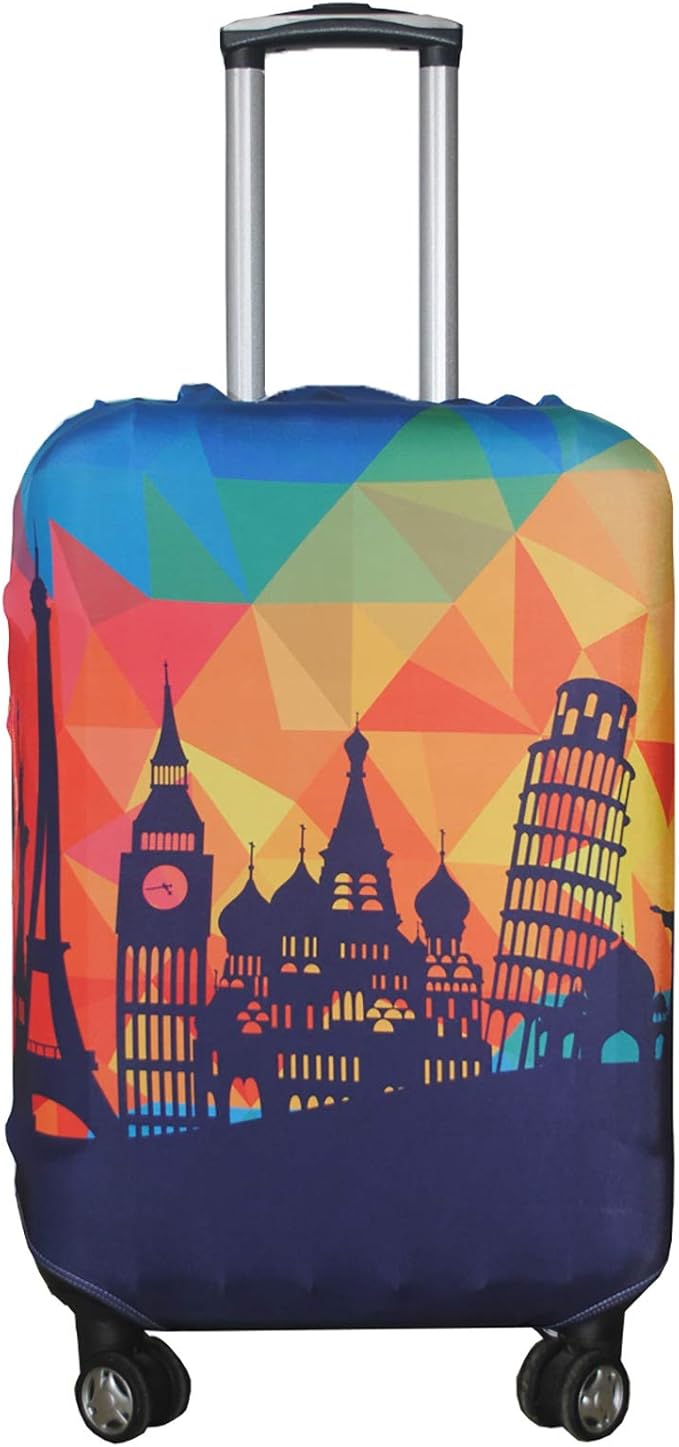 Explore Land Travel Luggage Cover Suitcase Protector Fits 27-30 Inch Case by ExploreLand