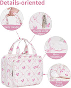 Narwey Hanging Toiletry Bag for Women Travel Makeup Bag Organizer Toiletries - Image 6