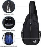 WATERFLY Crossbody Sling Backpack Sling Bag Travel Hiking Chest Bag Daypack - Image 5