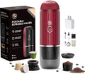 Portable Coffee Maker Travel Espresso Machine 120W Red Color, 19 Bar Pressure by RECAFIMIL