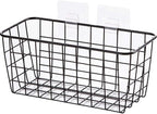 2 Set Hanging Wall Basket Organizer Over the Cabinet Door Wire Baskets - Image 7