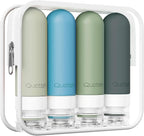 Quatish Travel Bottles for Toiletries, Original Patented Leak Proof Travel Size by Quatish